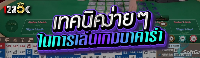 เทคนิคง่ายๆ ในการเล่นเกมบาคาร่